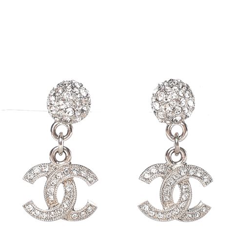 chanel earrings silver and crystal|Chanel earrings official site.